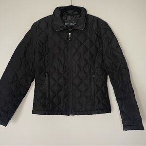 Kenneth Cole Reaction Black Quilted Down Jacket